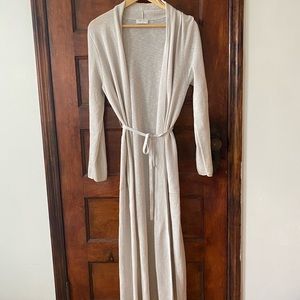 Lightweight duster sweater.